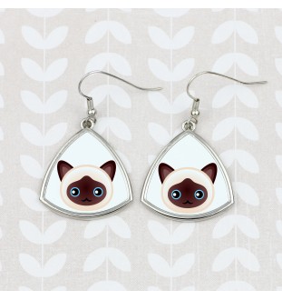 Birman - elegant metal earrings as a gift from the Art-Dog brand