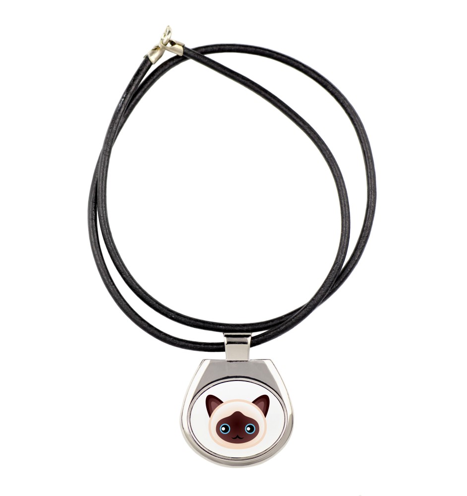 Birman - pendant necklace with graphic on a chain strap by Art-Dog brand