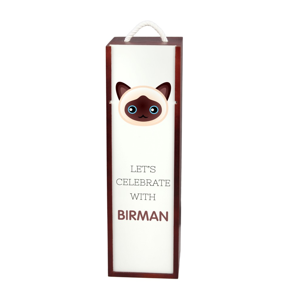 Birma - Weinkiste mit Grafik und Aufschrift der Marke Art-Dog