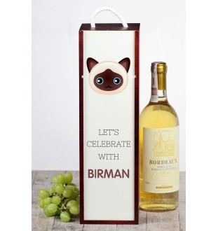 Birman - wine box with graphics and the brand name Art-Dog