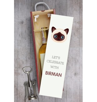 Birman pudło na wino z kotem Art-Dog