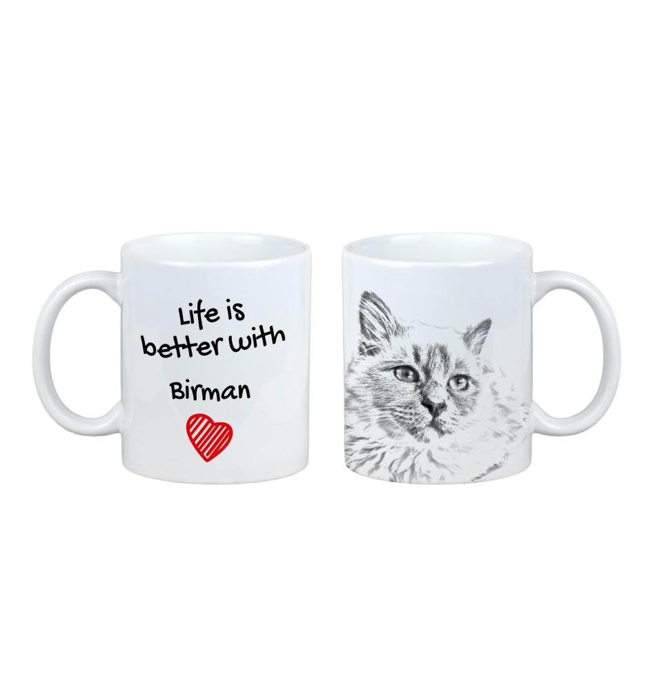 Birman - tasse avec un chat, tasse avec une photo, cadeau personnalisé de la marque Art-Dog