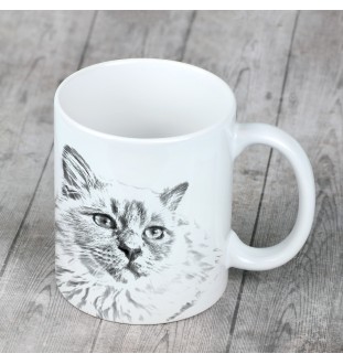 Birman kubek z kotem Makes me happy Art-Dog