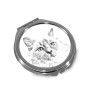 Birman - miroir de poche avec un chat, miroir personnalisé pour sac à main, miroir compact avec impression de la marque Art-Dog