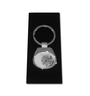 Highland Lynx - keychain with a cat, keychain with a print, personalized pendant from the Art-Dog brand