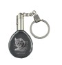 Lynx des Highlands - Fob with cat photo, crystal key ring in gift box, unique gift by Art-Dog brand