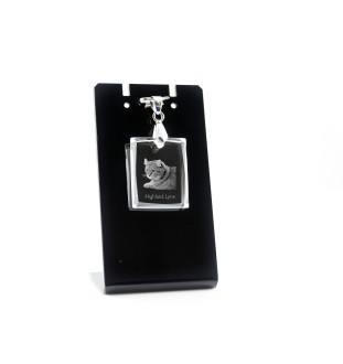 Hochlandluchs - Crystal cat pendant, photo necklace, unique jewellery by Art-Dog