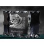 Lynx des Highlands - cristal avec une photo de chat, une statuette en verre avec une photo, un cadre exceptionnel avec une photo de la marque Art-Dog