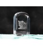 Lynx des Highlands - un cube en cristal avec une photo, une photo de chat dans le cristal, un presse-papiers cubique de la marque Art-Dog