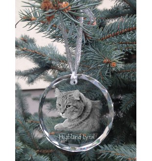 Kot szkocki  medal kryształowy z kotem Art-Dog