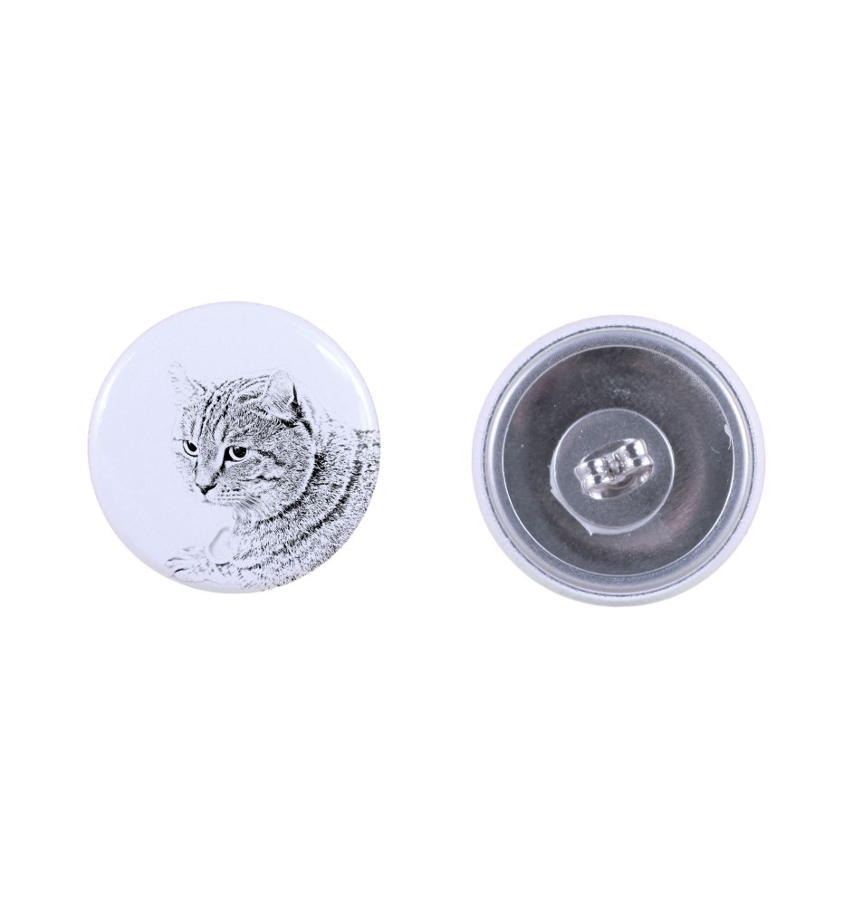 Lynx des Highlands - boucles d'oreilles avec votre chat bien-aimé, photo personnelle, accessoire parfait pour les amoureux des chats de la marque Art.-Dog