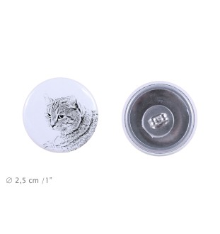 Lynx des Highlands - boucles d'oreilles avec votre chat bien-aimé, photo personnelle, accessoire parfait pour les amoureux des chats de la marque Art.-Dog