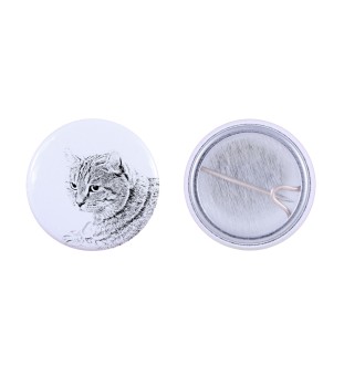 Kot szkocki  przypinka z kotem mała Art-Dog