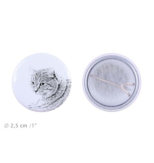 Lynx des Highlands - un accessoire de sac à dos, un badge personnalisé, l'accessoire parfait pour les amoureux des animaux de la marque Art-Dog