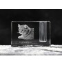 Highland Lynx - Pen stand, crystal organiser with cat photo, unique desk decoration by Art-Dog brand
