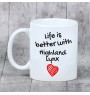 Highland Lynx - cup with a cat, cup with a photo, personalized gift from the Art-Dog brand