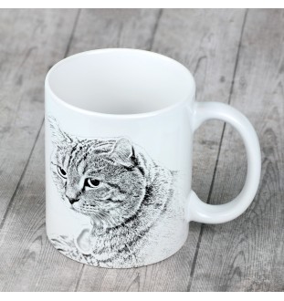 Highland Lynx - cat mug, cheerful mug for a dog lover, personalized gift from the Art-Dog brand
