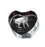 Japanische Bobtail Katze - Kristalluhr mit Katzenbild, Herzregal-Uhr, personalisierte Standuhr von Art-Dog.