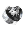 Japanese Bobtail Cat - crystal clock with a picture of a cat, heart-shaped shelf clock, personalized standing clock by Art-Dog brand