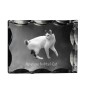 Japanische Bobtail Katze - Kristall mit Katzenbild, Glasstatuette mit Bild, einzigartiger Bilderrahmen der Marke Art-Dog