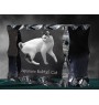 Chat japonais Bobtail - cristal avec une photo de chat, une statuette en verre avec une photo, un cadre exceptionnel avec une photo de la marque Art-Dog
