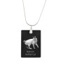 Japanische Bobtail Katze - Crystal pendant with cat, silver necklace with photo, personalised pendant by Art-Dog brand