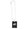 Chat japonais Bobtail - Crystal pendant with cat, silver necklace with photo, personalised pendant by Art-Dog brand