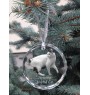 Japanese Bobtail Cat - crystal bauble with a photo, photo of a cat in crystal, personalized Christmas tree ornament by Art-Dog brand