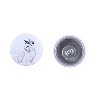 Chat japonais Bobtail - boucles d'oreilles avec votre chat bien-aimé, photo personnelle, accessoire parfait pour les amoureux des chats de la marque Art.-Dog