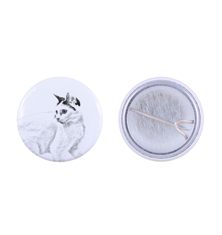 Chat japonais Bobtail - un accessoire de sac à dos, un badge personnalisé, l'accessoire parfait pour les amoureux des animaux de la marque Art-Dog