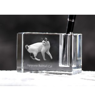 Japoński bobtail penholder kryształowy z kotem Art-Dog