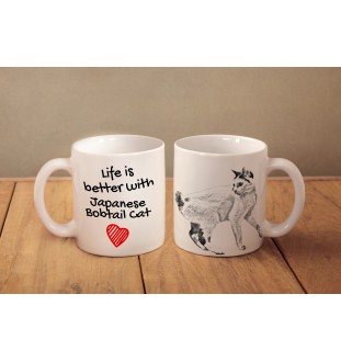 Japanische Bobtail - Tasse mit Katze, Tasse mit Bild, personalisiertes Geschenk der Marke Art-Dog