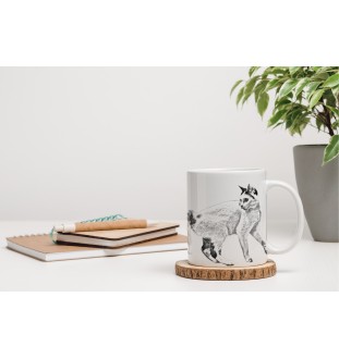 Japanese bobtail - cup with a cat, cute cup with graphics, a gift with your photo from the Art-Dog brand