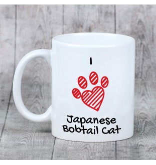 Japanische Bobtail - Tasse mit Katze, entzückende Tasse mit Grafik, Geschenk mit Ihrem Foto von der Marke Art-Dog