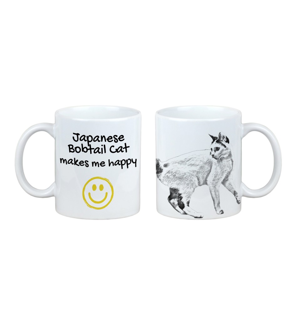 Bobtail japonais - tasse avec un chat, une tasse joyeuse pour les amoureux des chiens, un cadeau personnalisé de la marque Art-Dog