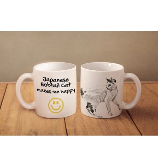 Bobtail japonais - tasse avec un chat, une tasse joyeuse pour les amoureux des chiens, un cadeau personnalisé de la marque Art-Dog