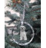 Petit chien lion - boule de Noël en cristal avec une photo, photo de chien dans le cristal, décoration personnalisée pour sapin de Noël de la marque Art-Dog