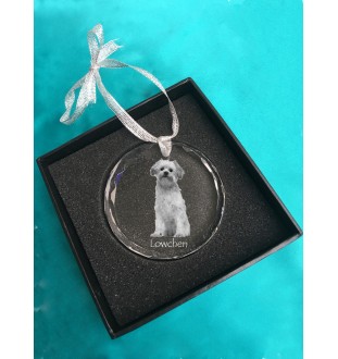 Lwi piesek medal kryształowy z psem Art-Dog