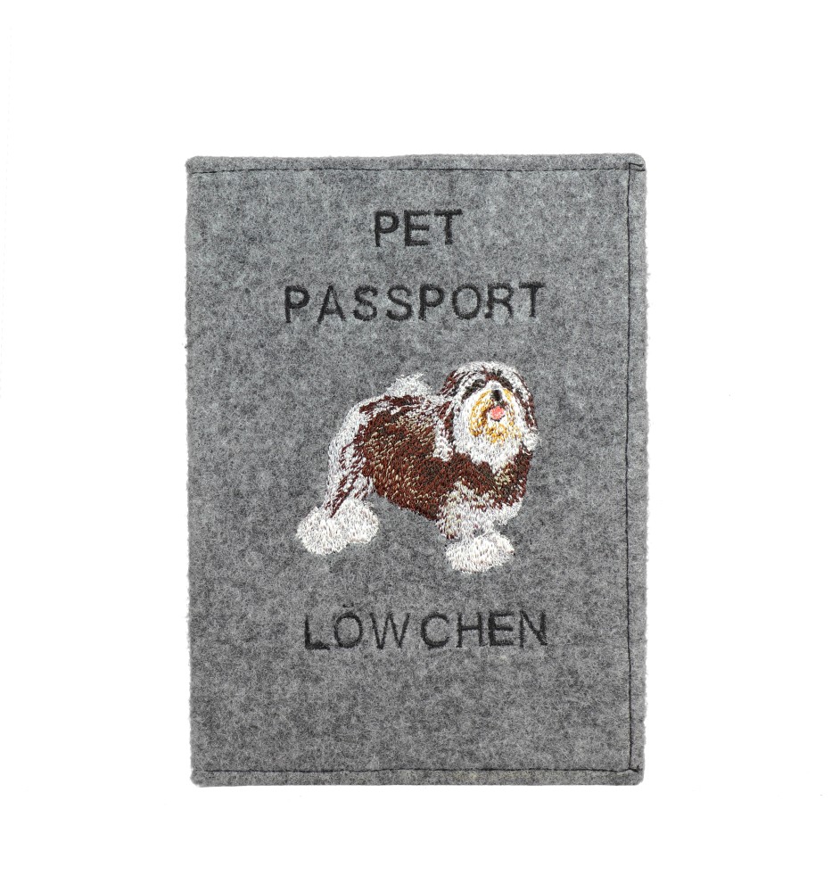 Lowchen, Little Lion Dog - Dog passport case, document case, gift for the traveller from the Art-Dog brand