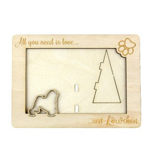 Lwi piesek ramka na zdjęcie ze sklejki Art-Dog