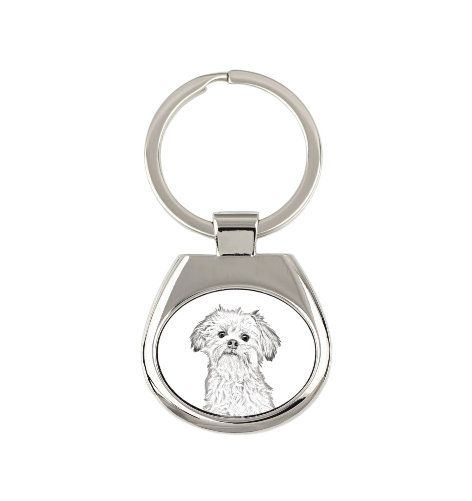 Lowchen, Little Lion Dog - keychain with a dog, keychain with a print, personalized pendant from the Art-Dog brand