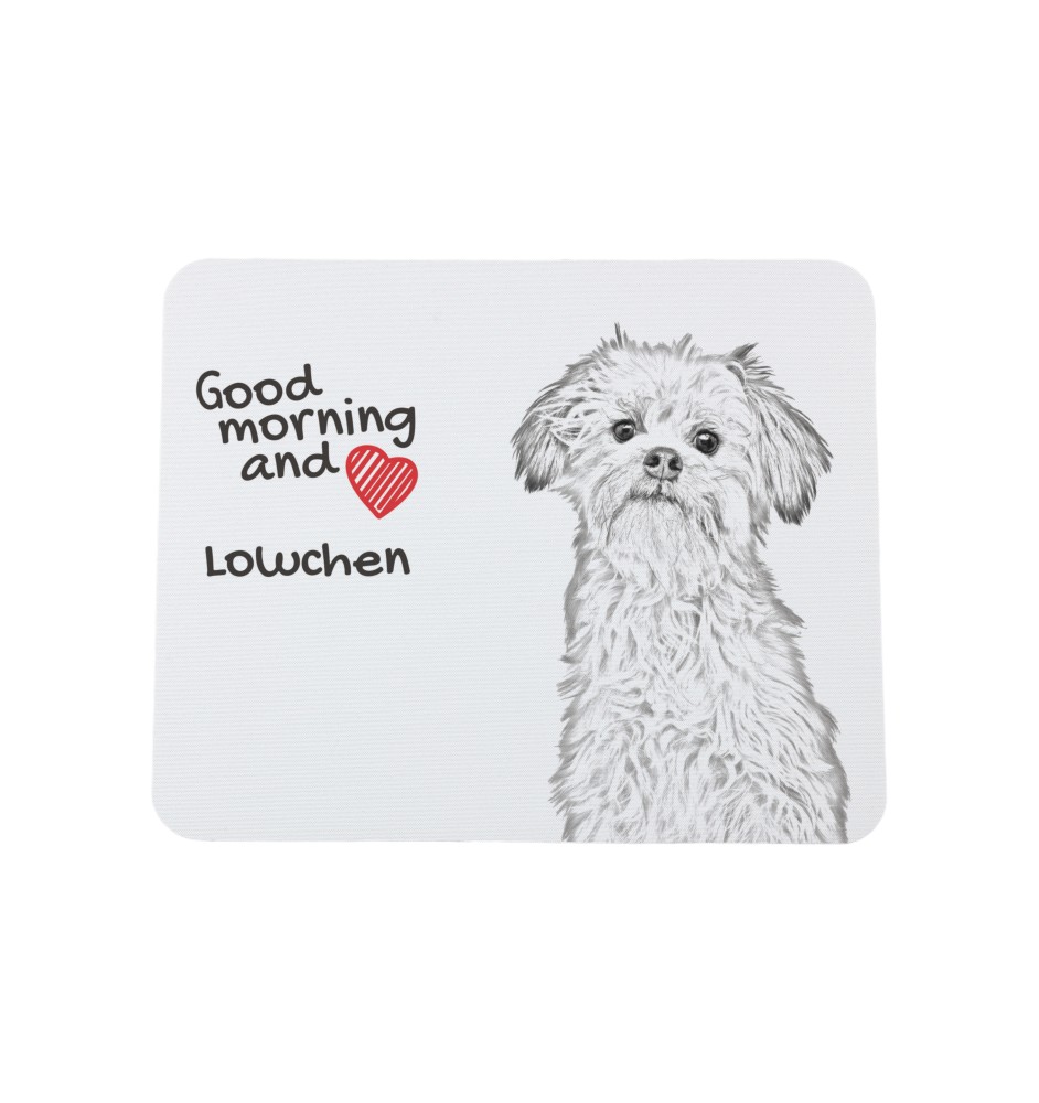 Petit chien lion - tapis de souris personnalisé avec impression, tapis de souris personnalisé avec chien, accessoire unique pour employé de bureau de la marque Art-Dog
