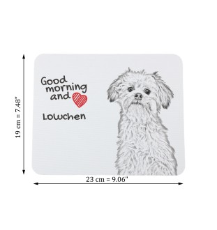 Lowchen, Little Lion Dog - mouse pad with print, personalized dog-themed mouse pad, unique gadget for an office worker by Art-Dog brand