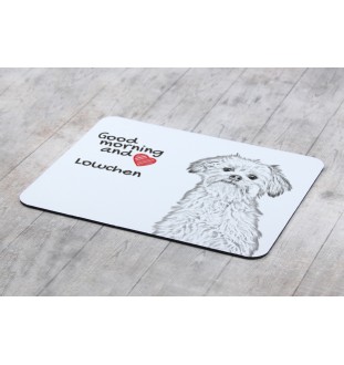 Lowchen, Little Lion Dog - mouse pad with print, personalized dog-themed mouse pad, unique gadget for an office worker by Art-Dog brand