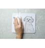 Petit chien lion - tapis de souris personnalisé avec impression, tapis de souris personnalisé avec chien, accessoire unique pour employé de bureau de la marque Art-Dog