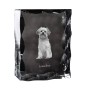 Lowchen, Little Lion Dog - crystal with a picture of a dog, glass statuette with a picture, unique frame with a picture from Art-Dog brand