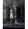 Lowchen, Little Lion Dog - crystal with a picture of a dog, glass statuette with a picture, unique frame with a picture from Art-Dog brand