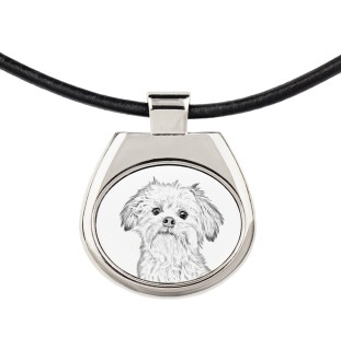 Lowchen, Little Lion Dog - dog necklace, personalized pendant with a photo, unique necklace for women and men by Art-Dog brand
