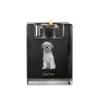 Petit chien lion - Bougeoir avec photo de chien, porte bougie en cristal, cadeau personnalisé par la marque Art-Dog