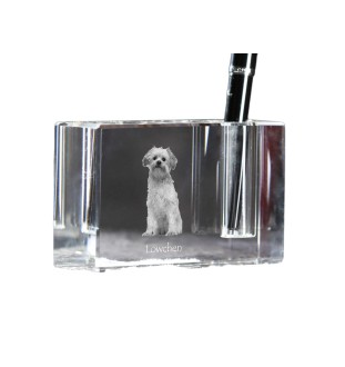 Lwi piesek penholder kryształowy z psem Art-Dog